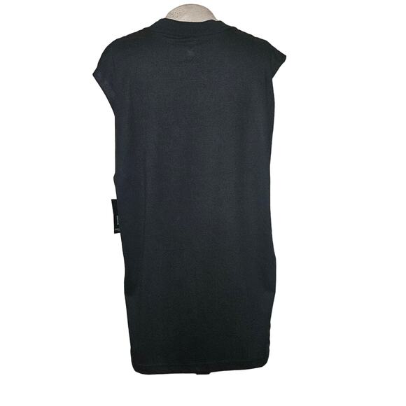 Black Sleeveless Playboy Shirt Size Large New with Tag - Picture 2 of 3